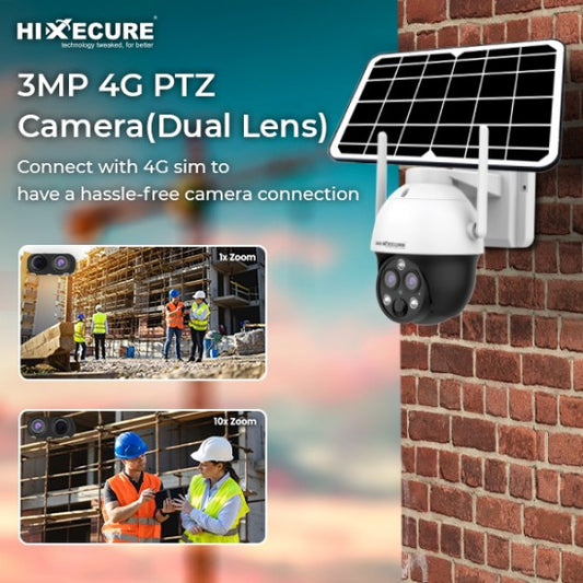 Hi Xecure 3MP Solar 4G PTZ Camera HX-SDL30L3-SLR-4G